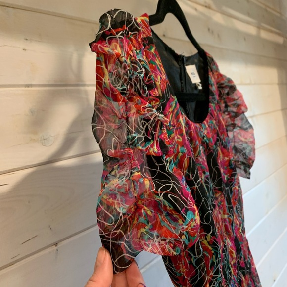 Eci New York | Swirl Patterned Dress - Picture 3 of 7